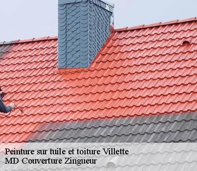 Peinture sur tuile et toiture  villette-1934 MD Couverture Zingueur