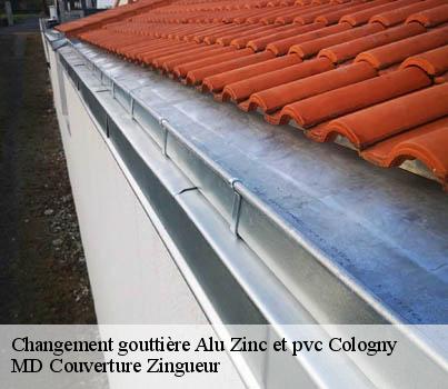 Changement gouttière Alu Zinc et pvc  cologny-1223 MD Couverture Zingueur