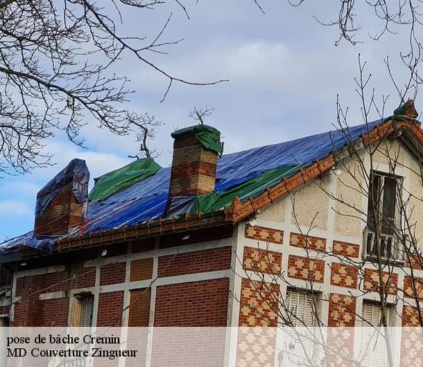 pose de bâche cremin-1526 MD Couverture Zingueur